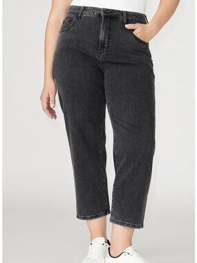 ELOQUII Naomi High Waist Comfort Stretch Crop Straight Leg Jeans NWOT